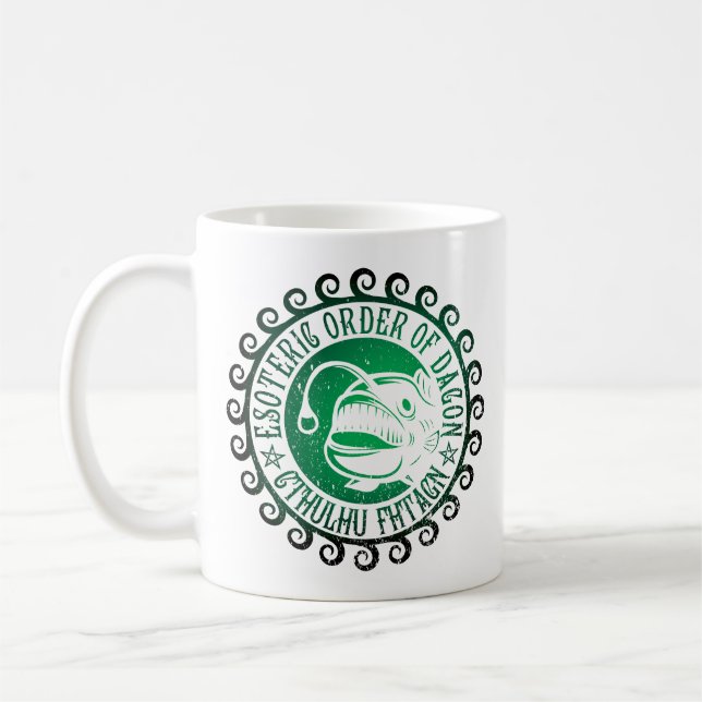 Dagon Insmouth Lovecraft Kaffemugg (Vänster)