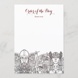 Dagordningen Woden & Fríge Bröllop Inbjudningar