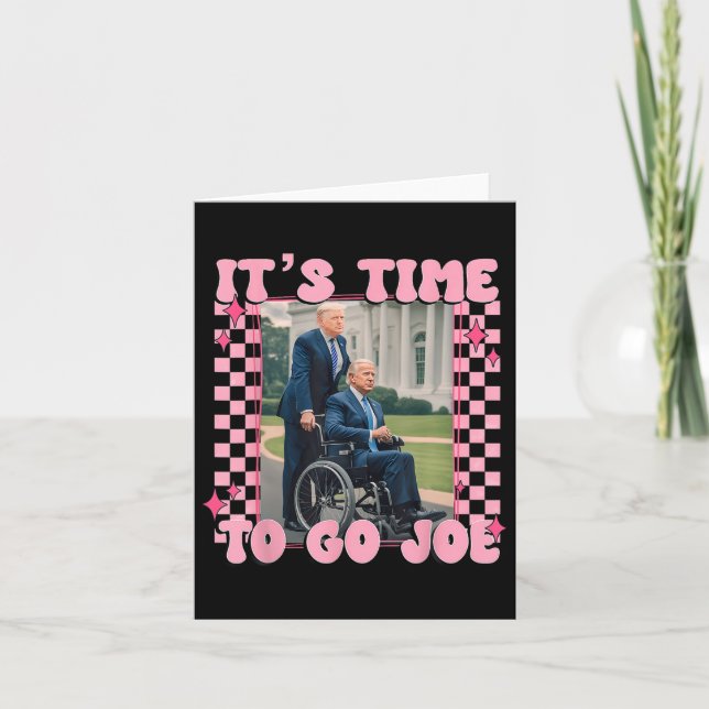 Dags att åka Joe Funny Trump 2024 Kort (Framsida)