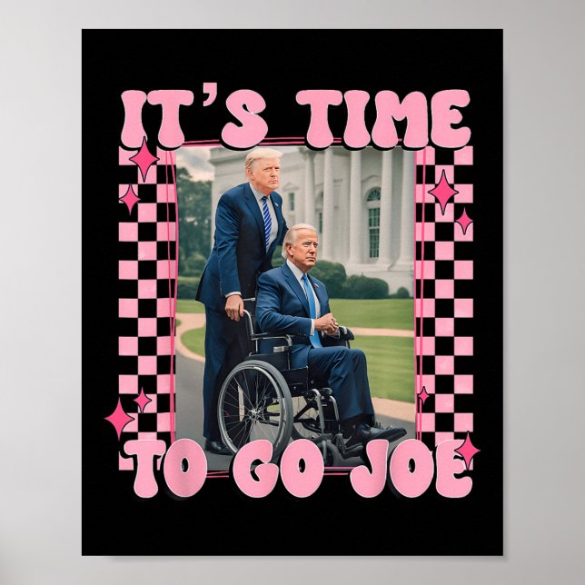 Dags att åka Joe Funny Trump 2024 Poster (Framsidan)