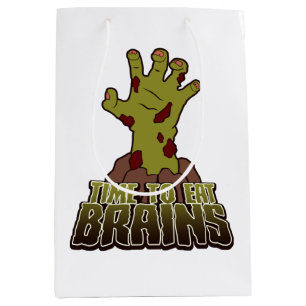Dags att äta Brains Scary Zombie Halloween Gift