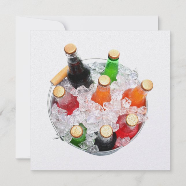 Dags att avsluta inbjudan till Kallet Soda Flaskor (Framsida)