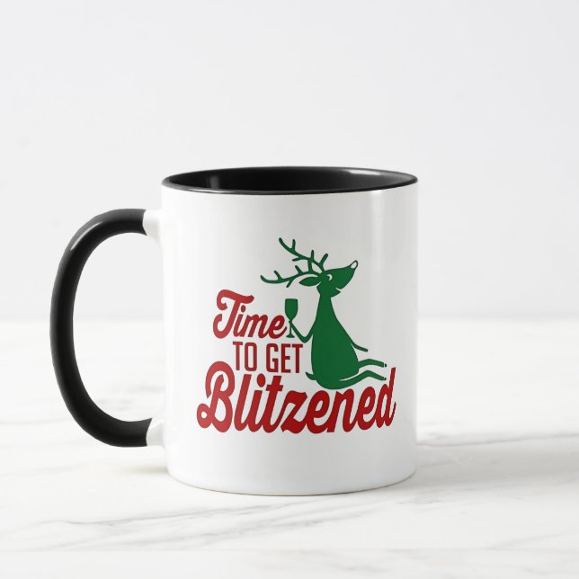 Dags att bli Blitzenad julren  Mugg (Vänster)