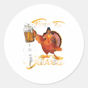 Dags att bli förbannad över Thanksgivingen Turki Runt Klistermärke