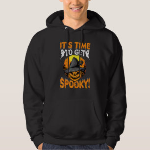 Dags att bli läskig Läskig spöke Halloween Hoodie
