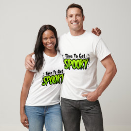 Dags att bli SPÖKIG T-shirt, Halloween Grafisk Tee