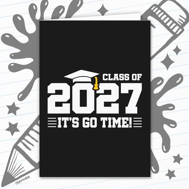 Dags att Börja Examenscitat Avgångsklass 2027 Kort (Skapare uppladdad)