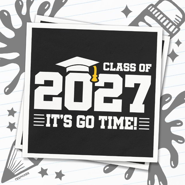 Dags att Börja Examenscitat Avgångsklass 2027 Pappersservett (Skapare uppladdad)