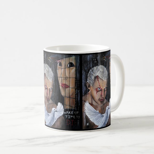 Dags att dö! Målning av Alfred Fox Kaffemugg (Framsida höger)