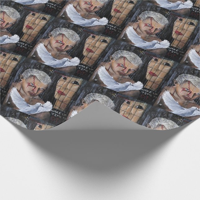 Dags att dö! Målning av Alfred Fox Presentpapper (Hörn)