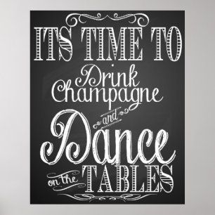 "Dags att dricka champagne" Poster