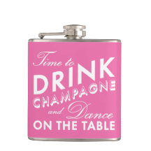 Dags att dricka Champagne Rosa & White Flask