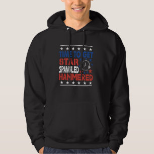 Dags att få stjärnan spridd i hammered 4 juli hoodie