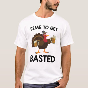 Dags att få Thanksgivingen Bast Funny Beer Turkey T Shirt