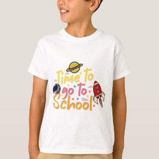 Dags att gå till skolan Rymddesign T Shirt