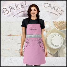 Dags att göra Rosa och svart Apron
