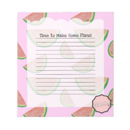Dags att göra vissa planer, Anpassadet Watermelon Anteckningsblock