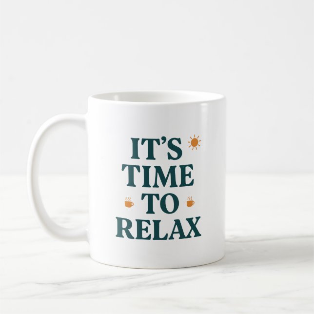 Dags att koppla av  kaffemugg (Vänster)