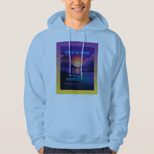 Dags att koppla av Tropisk solnedgång Herr hoodie