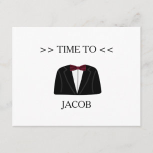 Dags att Kostym upp Groomsman Inbjudningar
