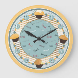 Dags att Munch min muffin (klocka) Stor Klocka