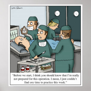 Dags att praktisera musiklektioner i Doktor Teckna Poster