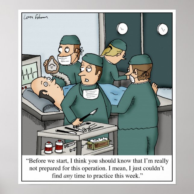 Dags att praktisera musiklektioner i Doktor Teckna Poster (Framsidan)