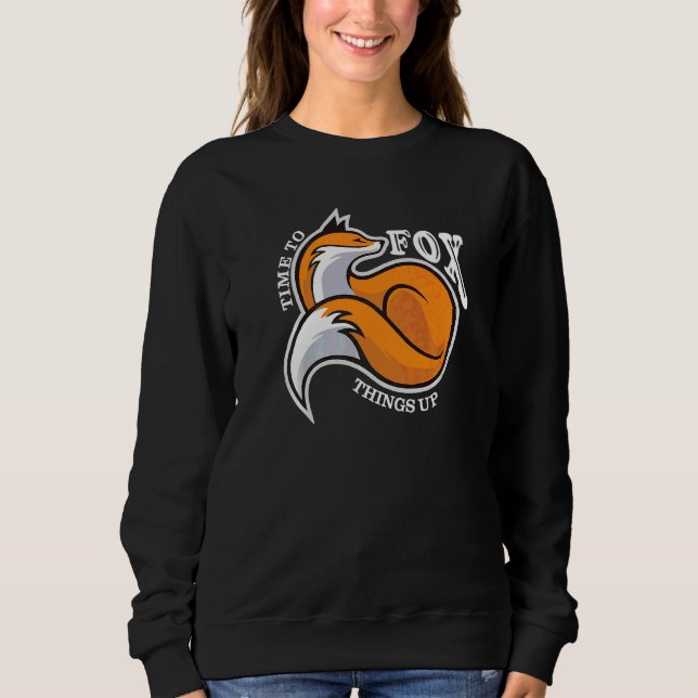 Dags att Rädda Saker  Puns Söt Räv  Djur T Shirt (Framsida)