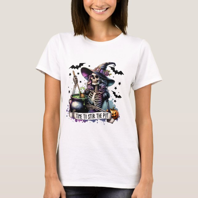 Dags att röra vid Pot Halloween-felstartsdesignen T Shirt (Framsida)