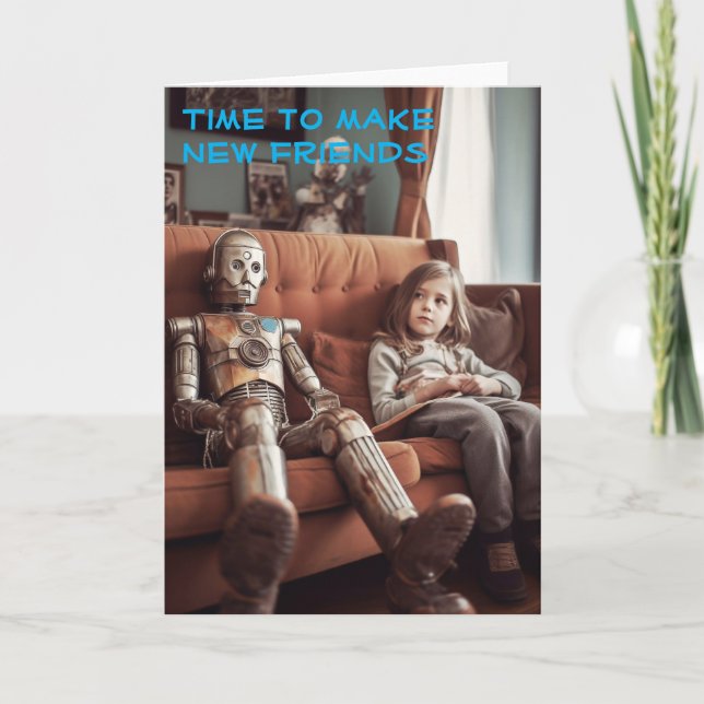 Dags att skapa nya vänner - Tom inuti Kort (Framsida)