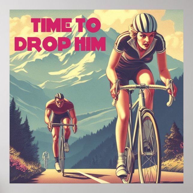 Dags att släppa honom cykling poster (Framsidan)