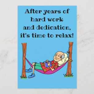 Dags att slappna av i inbjudan till Pension-partie