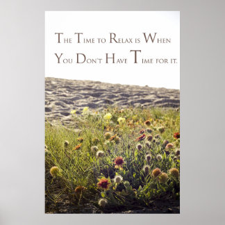 Dags att slappna av "poster" poster