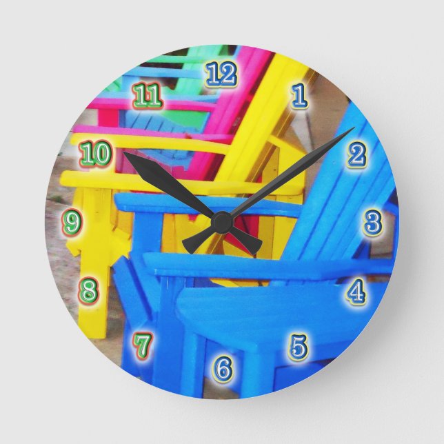 Dags att slappna av rund klocka (Framsida)