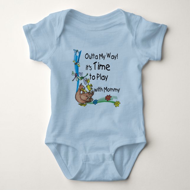Dags att spela med Mamma T-shirt (Framsida)