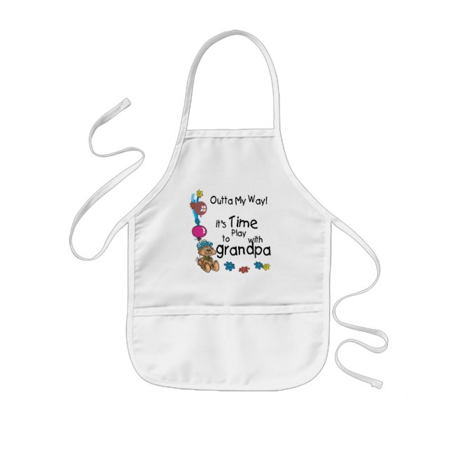 Dags att spela med morfar barnförkläde (Framsidan)