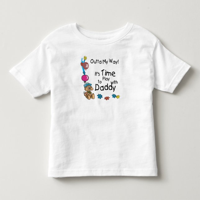 Dags att spela med pappa2 t shirt (Framsida)