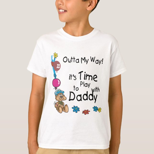 Dags att spela med pappa2 tee (Framsida)