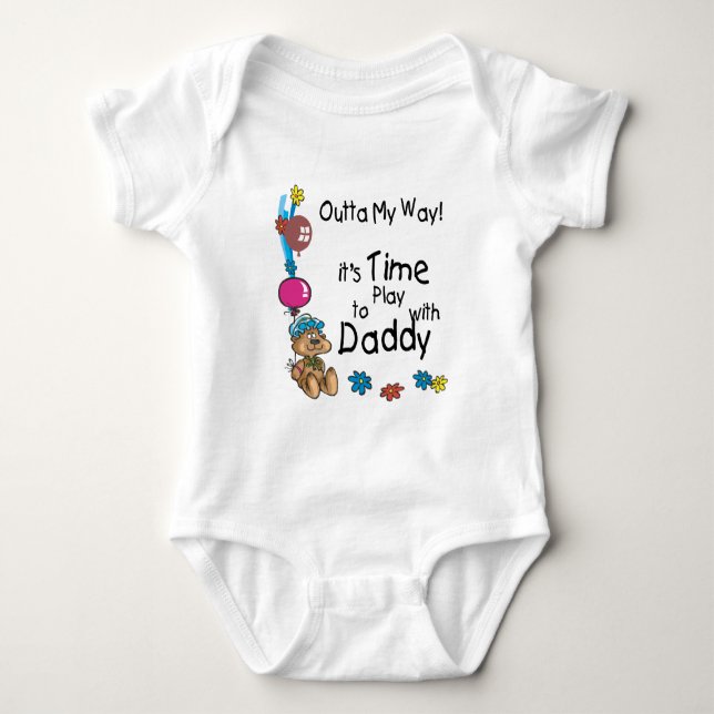 Dags att spela med pappa2 tee shirt (Framsida)