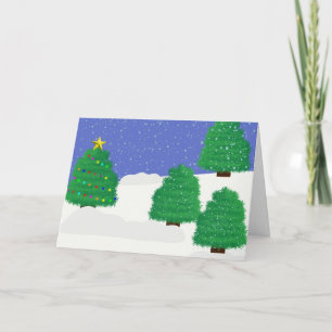 Dags att Spruce sak up Helgdag Helgkort