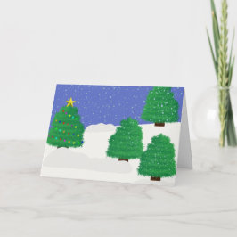 Dags att Spruce sak up Helgdag Helgkort