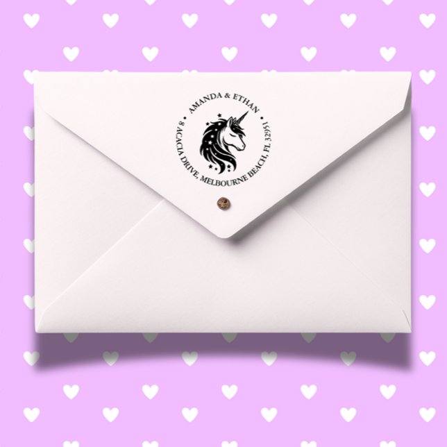 Dags att starta Unicorn Party Självfärgande Stämpel ( Add magical flair to your crafts—shop now!)