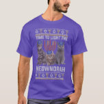 Dags att tända Meownorah Cat Menorah Älskare Ugly T Shirt<br><div class="desc">Det är dags att belysa Meownorah Cat Menorah Älskare Ugly Chanukah.</div>