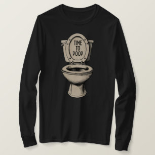 Dags att Toa Rolig Toalett T Shirt