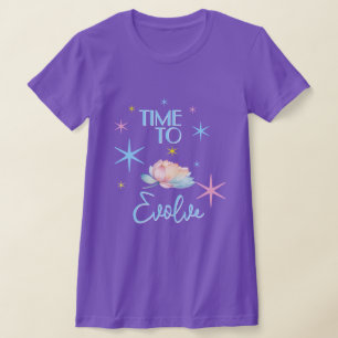 Dags att utveckla den kosmiska lotus t-shirten t shirt