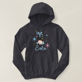 Dags att utvecklas Cosmic Lotus Hoodie T Shirt