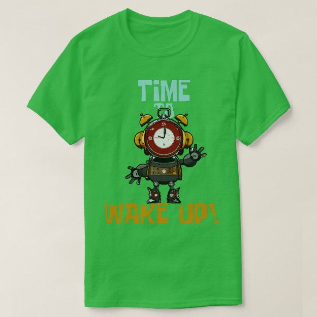 Dags att vakna upp från Surreal Steampunk Alarm Cl T Shirt (Design framsida)