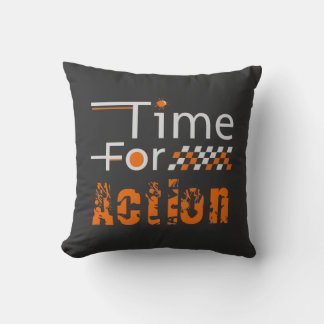 Dags för Action Retro motorsport Racing Kudde