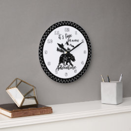 Dags för en ny äventyr-björnklocka stor klocka