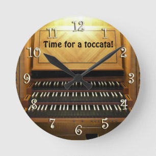 Dags för en toccata! rund klocka